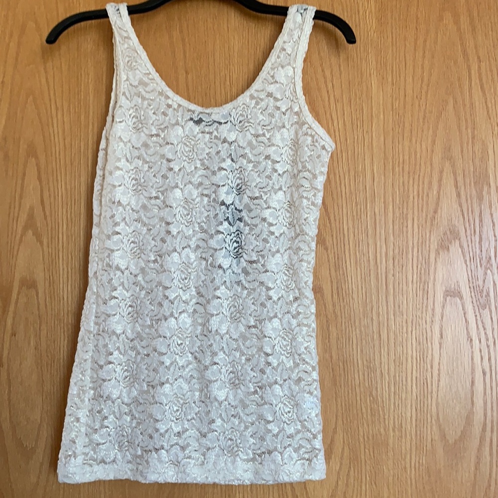 Lace camisole by BKE Boutique.  Gold.  Size medium.